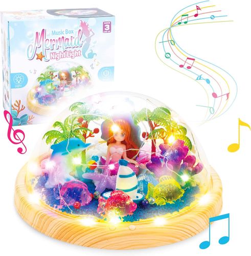 Lampka nocna dla dzieci syrenka DIY pozytywka na Arena.pl