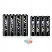 Akumulator 1.2V AA+AAA Baterie AA LR6 Baterie AAA LR3 8 szt.