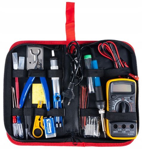 Kompletny Zestaw Lutowniczy 40 el. z Multimetrem i Grotem – Hobby na Arena.pl