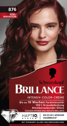 Schwarzkopf Brillance farba mahoń 876 zdjęcie 1