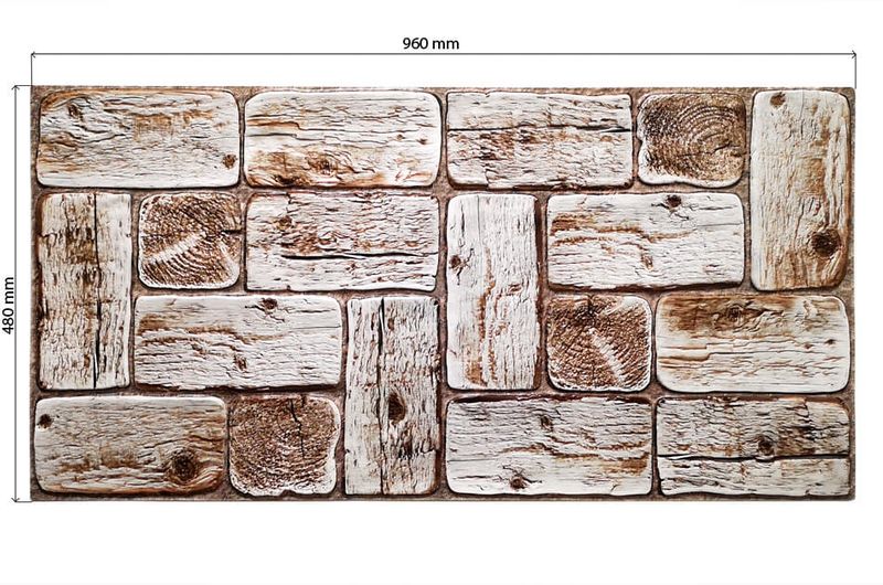 Panele Ścienne 3D PCV Jasne Drewno Light Wood zdjęcie 2