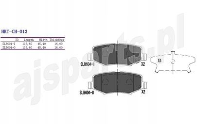KLOCKI HAMULCOWE TYŁ DODGE NITRO 2007- na Arena.pl