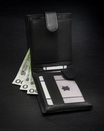 Portfel Męski Skórzany Elegancki Ekoskóra Pojemny na Arena.pl