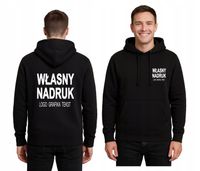 BLUZA KANGUREK Z WŁASNYM NADRUKIEM LOGO GRAFIKA NAPIS roz.L