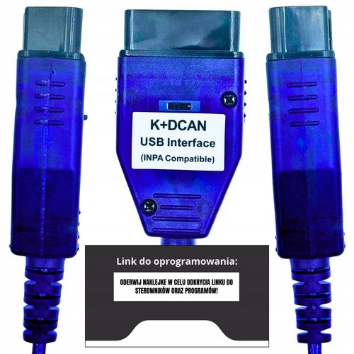 INTERFEJS K DCAN OBD2 INPA ISTA NCS WINKFP DO BMW E E36 E46 E60 E90 E65 NEW na Arena.pl