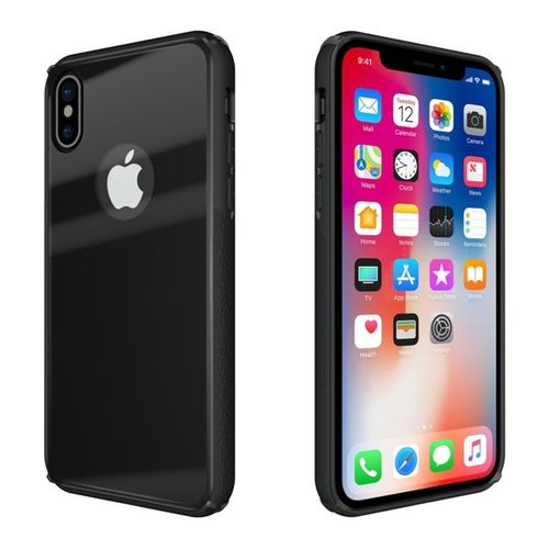 TEMPERED GLASS CASE IPHONE X CZARNY na Arena.pl