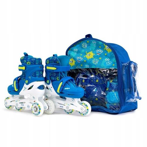 Zestaw COMBO MONSTER LED: 2w1 wrotko-rolki regulowane + kask + ochraniacze na Arena.pl