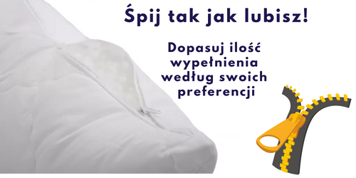 Poduszka regulowana 70x80cm COTTON | Inter Widex na Arena.pl