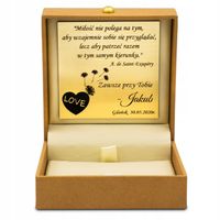 Skórzane Pudełko na Biżuterię z GRAWEREM GRATIS