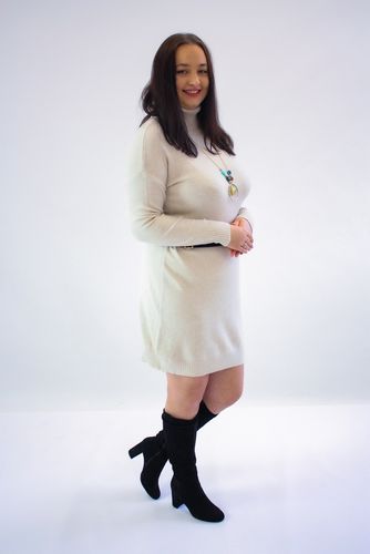 Sukienka Golf MIDI Beżowa UNI na Arena.pl