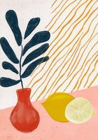 Plakat 70x100cm Wazon Minimalistyczny , Wnętrza Styl Skandynawski, Boho