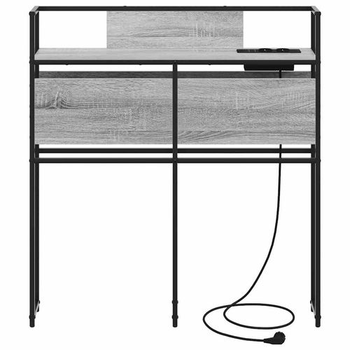 Zagłówek do przechowywania z półką Szary dąb sonoma 100 cm na Arena.pl