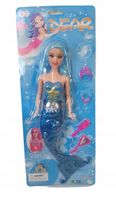 Lalka syrenka ze śwaitłem +Baterie + AKCESORIA