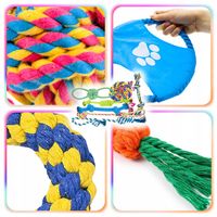 ZESTAW 12 SZT ZABAWEK DLA PSA MAŁEGO I DUŻEGO ZABAWKI GRYZAK SZARPAK DYSK