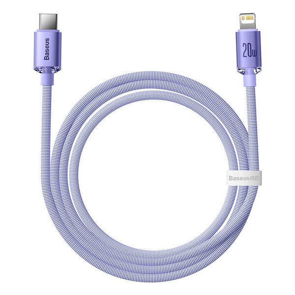 kabel usb-c do lightning baseus crystal shine, 20w, pd, 1.2m zdjęcie 3