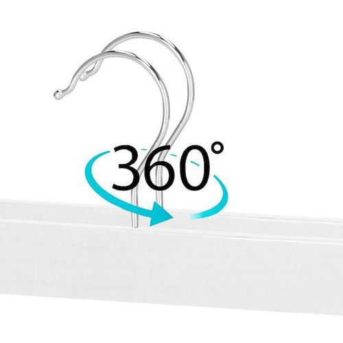 Wieszak klamrowy na ubrania 2 szt. do spódnic, spodni biały na Arena.pl