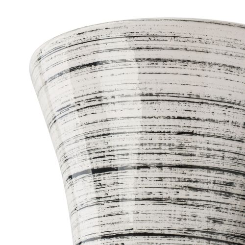 Wazon Ceramiczny Klepsydra  Biały czarny flakon na Arena.pl