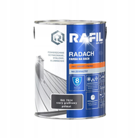 RAFIL FARBA NA DACH SZARY GRAFIT PÓŁMAT 7024 5L