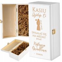 PODZIĘKOWANIE DLA ŚWIADKOWEJ SKRZYNKA NA ALKOHOL PREZENT DLA ŚWIADKOWEJ