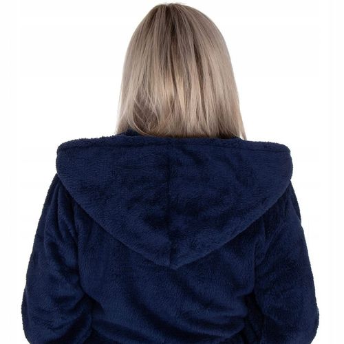 SZLAFROK DAMSKI CIEPŁY Z KAPTUREM R.S/M WIĄZANY W TALII GRUBY DŁUGI MIĘKKI na Arena.pl