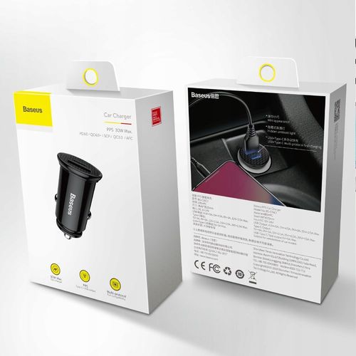 Baseus ładowarka samochodowa QC 4.0+ Type C PD 30W na Arena.pl