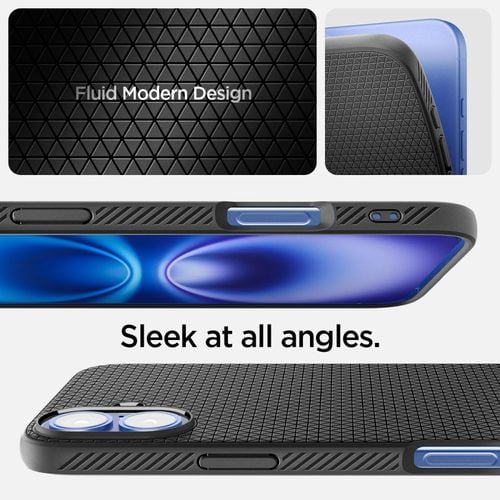 etui case na iphone 16 liquid air - czarne na Arena.pl