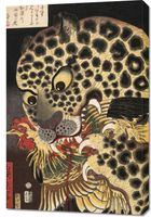 Obraz 60x90cm The Tiger of Ryōkoku, Hirokage Japoński Vintage