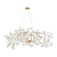 Lampa wisząca BOTANIKA WAVE złoto biała 125 cm