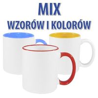 144 sztuki kubków kolorowych A+ - MIX wzorów i kolorów - GRATIS - ryza papieru sublimacyjnego - Sublimacja Termotransfer