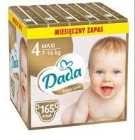 Pieluchy Dada 4 Pieluszki ExtraCare Pampersy 7-16kg 165 szt