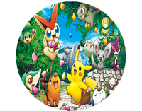 Opłatek na tort Pokemon