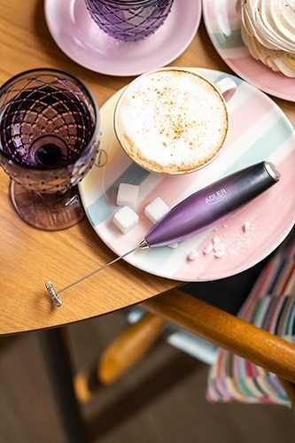 spieniacz do mleka z mieszadłem i stojakiem adler ad 4499 na Arena.pl