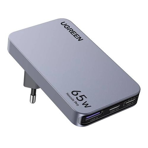 płaska ładowarka sieciowa ugreen nexode pro 65w, gan, 2x usb-c + usb na Arena.pl