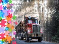 Puzzle tradycyjne Ciężarówki