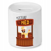 Skarbonka Dla Pszczelarza Pszczelarz Med Prezent Z Nadrukiem Ze Zdjęciem