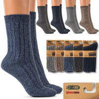 SKARPETY męskie NATURALNE z ANGORY CIEPŁE TRWAŁE MOCNE Wygodne 43-46