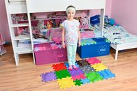 Mata Sensoryczna Ortopedyczna ZESTAW 11w1 MEDIUM 11 PUZZLI SENSORYKA MUFFIK