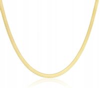 NASZYJNIK ŻMIJKA ZŁOTA 46 cm STAL CHIRURGICZNA