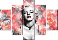 105CM 150CM ZEGAR 5 ELEM MARYLIN MONROE DRUK OBRAZ