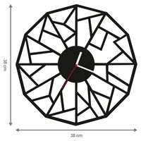 ZEGAR ŚCIENNY GEOMETRIA 38cm M 125.10