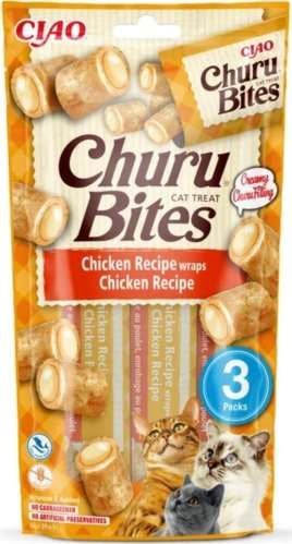 INABA CAT CHURU BITES CHICKEN WRAPS CHICKEN 3x10g na Arena.pl