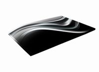 SZKLANA DESKA KUCHENNA 60x30 339d Srebrna tkanina