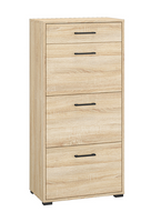 Szafka Na Buty Wysoka 3- Drzwiowa z Szufladą 60 cm Sonoma Jasna KARLO ML