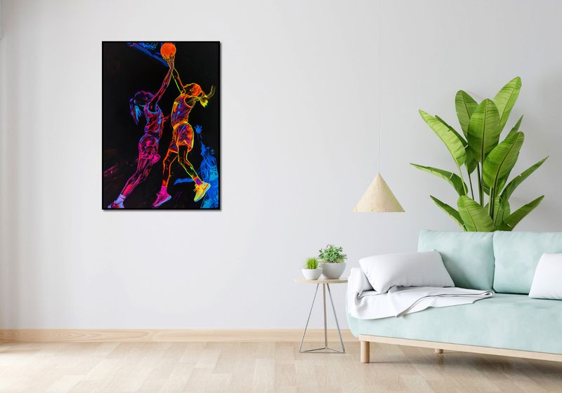Plakat 70x100cm Mecz W Kosza zdjęcie 4