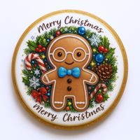 CIASTKO LUKROWANE MAMIK FAMILY COOKIE JUNIOR ROZ.M KOŁO RĘCZNIE ROBIONE