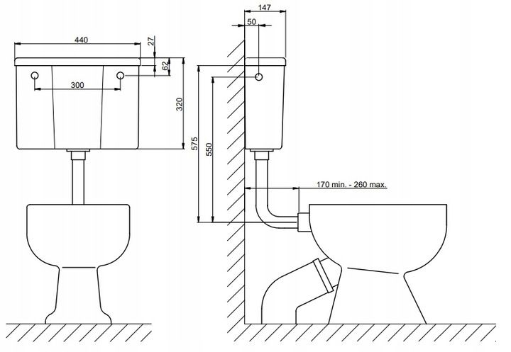 SPŁUCZKA KLAWISZ do WC DOLNOPŁUK START STOP zdjęcie 4