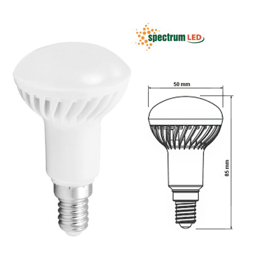 Żarówka LED E14 6W R-50 CW zimna 230V Spectrum na Arena.pl