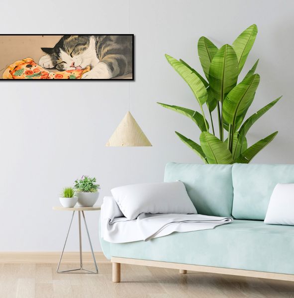 Plakat 91,5x30,5cm Pizza Dla Kota zdjęcie 4