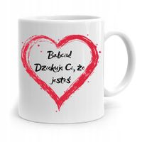 Kubek Dla Babci Na Urodziny Dziękuje Że Jesteś Z Nadrukiem Ze Zdjęciem