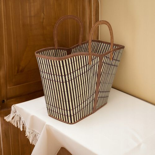 Torba bambusowa ekologiczna na zakupy eko pojemna na piknik na Arena.pl